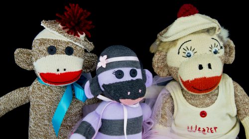 Classic Sock Monkey And Friends