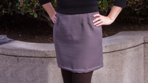 Grey Skirt Front View