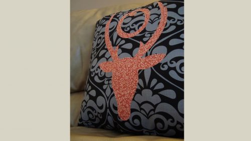 Monogram Pillow Front View