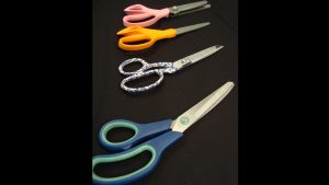 Assortment Of Scissors Used In Sewing