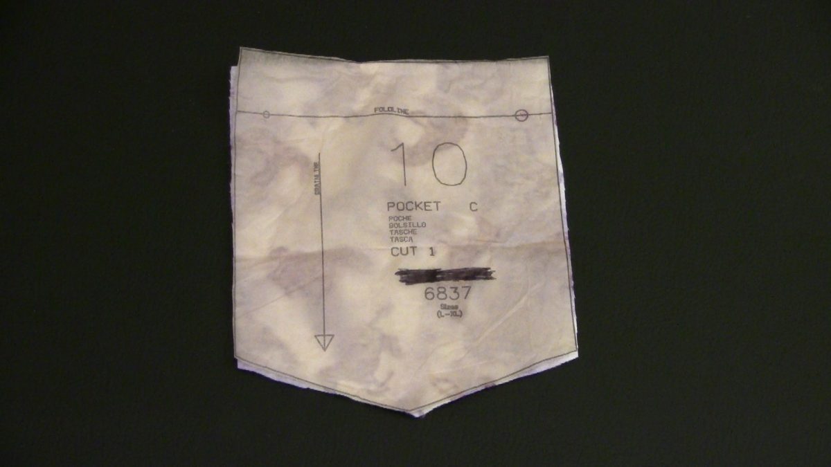 Shirt Pocket From Commercial Pattern