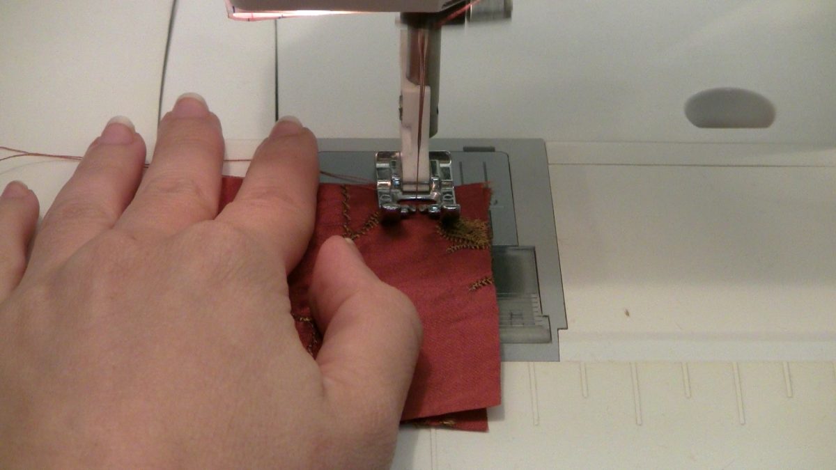 Sewing A Straight Line On The Sewing Machine