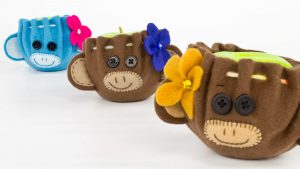 Monkey Apple Cozy 3 In A Line