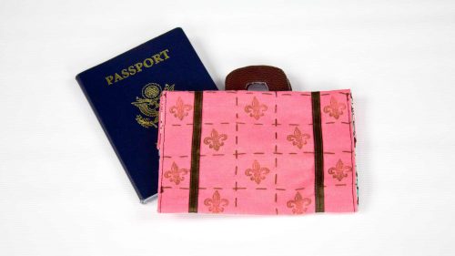Suitcase Passport Cover Pink