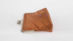 Framed Clutch Purse Brown Side