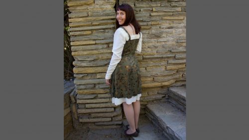 Simplicity 1773 Medieval Dress Back