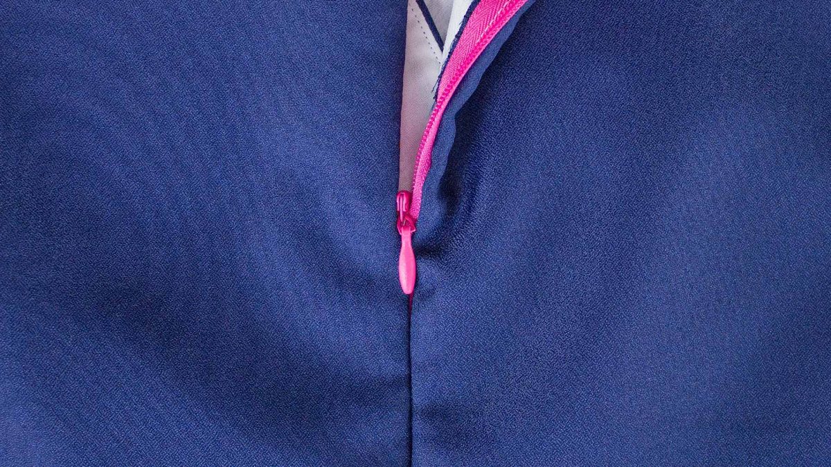 Invisible Zipper With A Lining