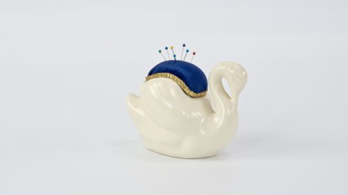 Vintage Swan Planter Pincushion