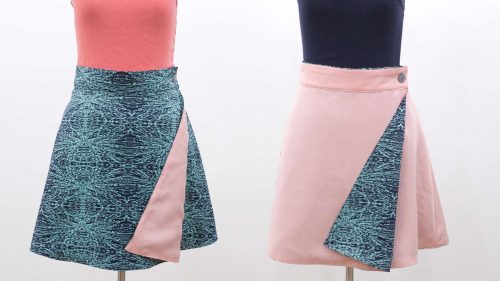 Reversible Wrap Skirt Assembly
