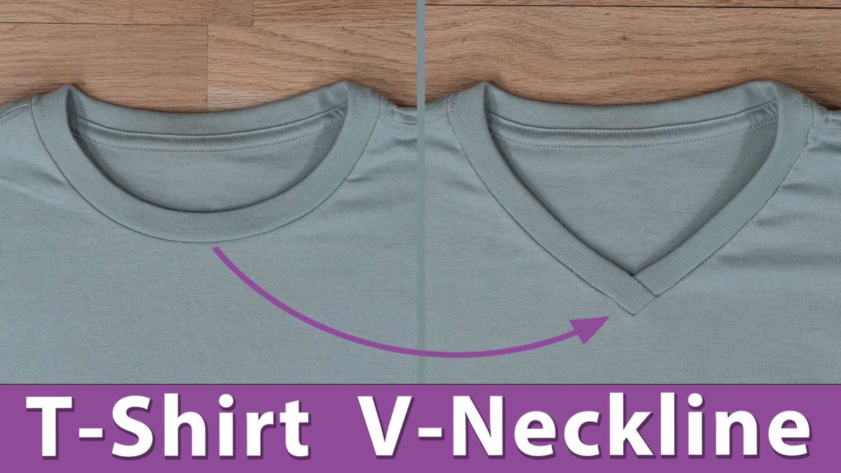 T-Shirt V Neckline Alteration