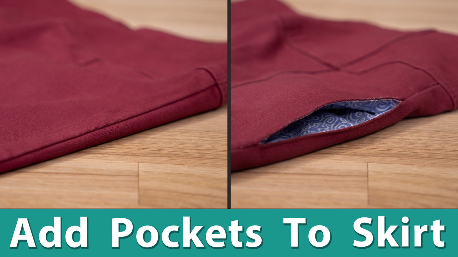 Adding Pockets to Skirts Professor Pincushion
