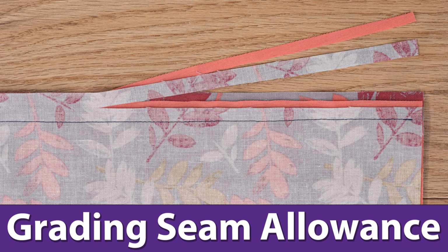 Seam Allowance Grading Professor Pincushion