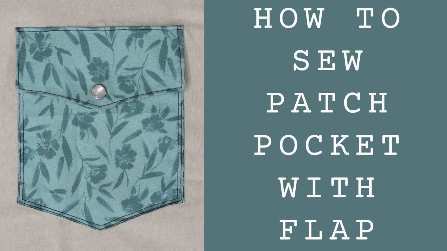 Cotton Patch Pocket Embroidery Tee main image 0